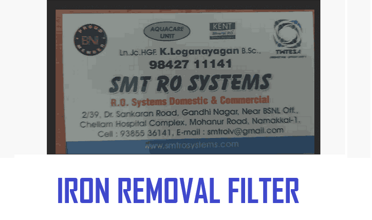 SMT RO System iron removal filter in Namakkal
